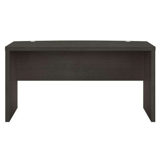 Bush Business Furniture - Echo 60W Bow Front Desk in Charcoal Maple - KI60305-03 veiw 2