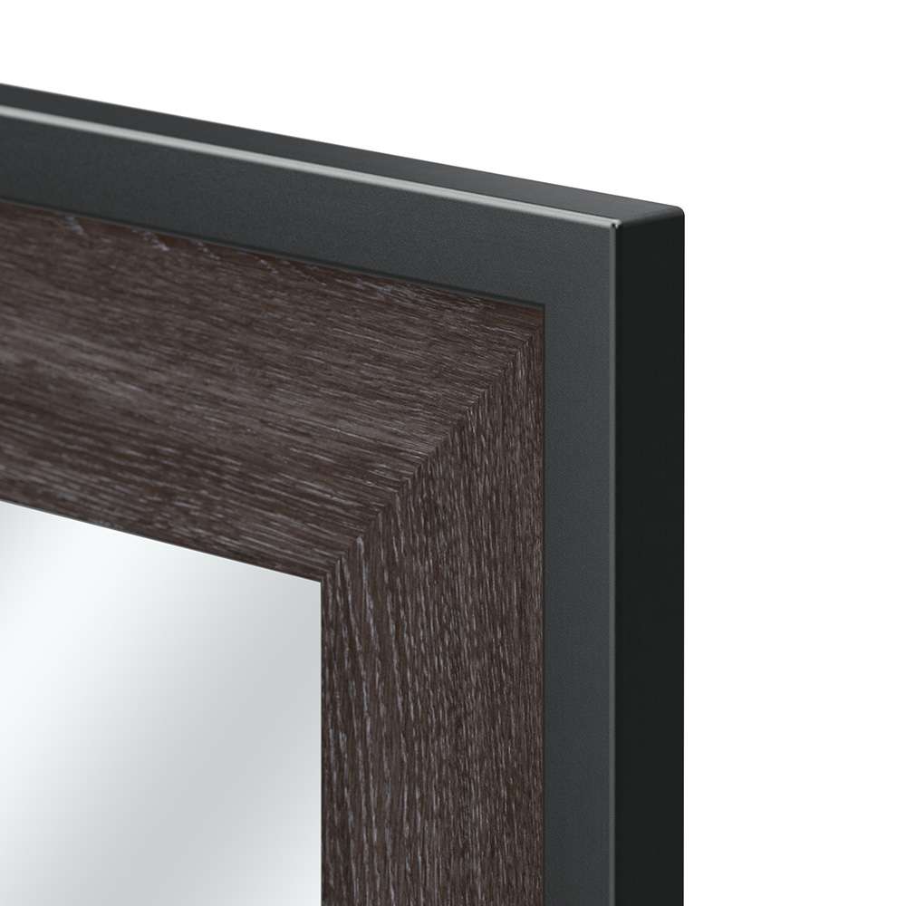 Bush Furniture - Atria Bedroom Mirror in Charcoal Gray - ARA130CR veiw 5