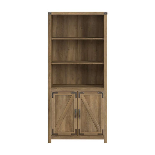 Bush Furniture - Cottage Grove 5 Shelf Bookcase in Reclaimed Pine - CGB132RCP-03 veiw 2