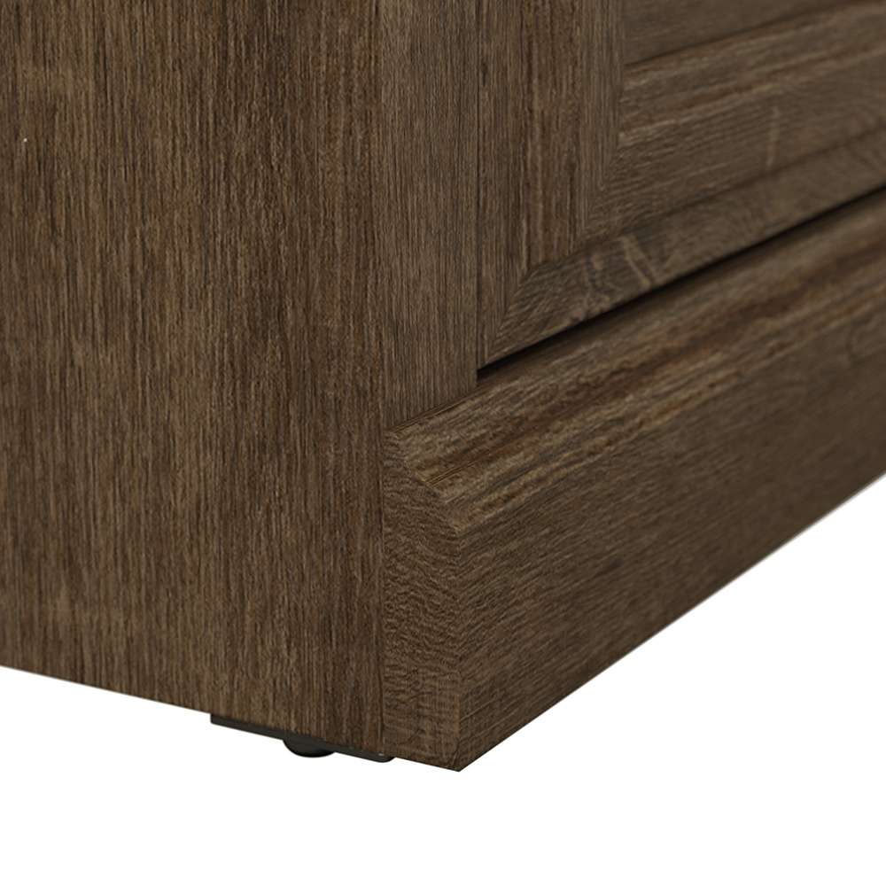 Bush Furniture - Woodland 40W Shoe Storage Bench with Shelves in Ash Brown - WDS240ABR-03 veiw 6