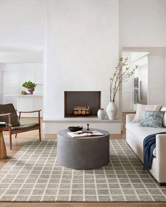 Chris Loves Julia x Loloi - Polly Slate / Ivory 3-6in x 5-6in Accent Rug - POLLPOL-05SLIV3656 veiw 2