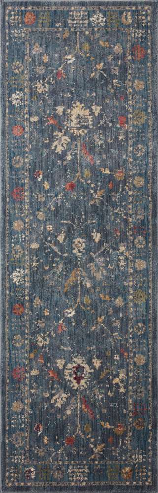 Loloi - Giada Denim / Multi 2-7in x 10-0in Runner Rug - GIADGIA-06DEML27A0 veiw 1