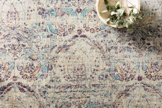 Loloi - Anastasia Silver / Plum 18in x 18in Sample Rug - ANASAF-05SIPL160S veiw 2