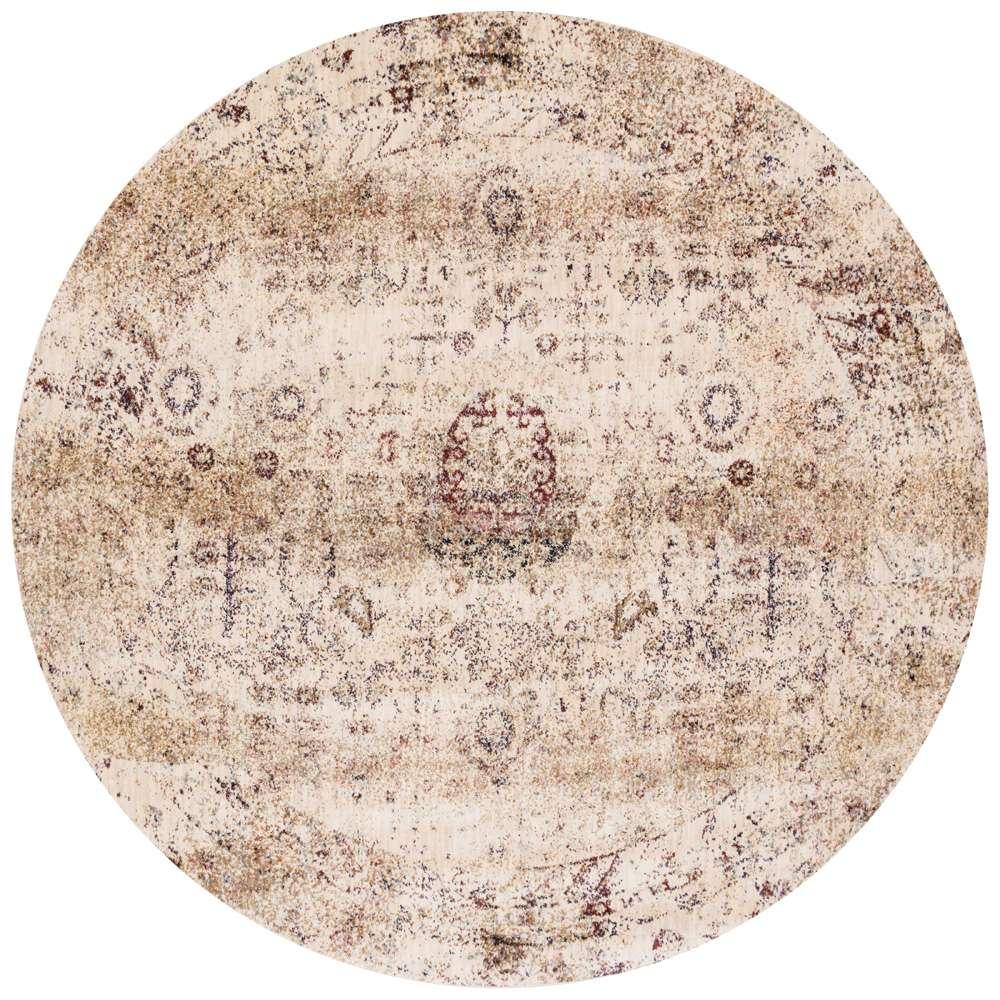 Loloi - Anastasia Ivory / Multi 5-3in x 5-3in Round Area Rug - ANASAF-01IVML530R veiw 1