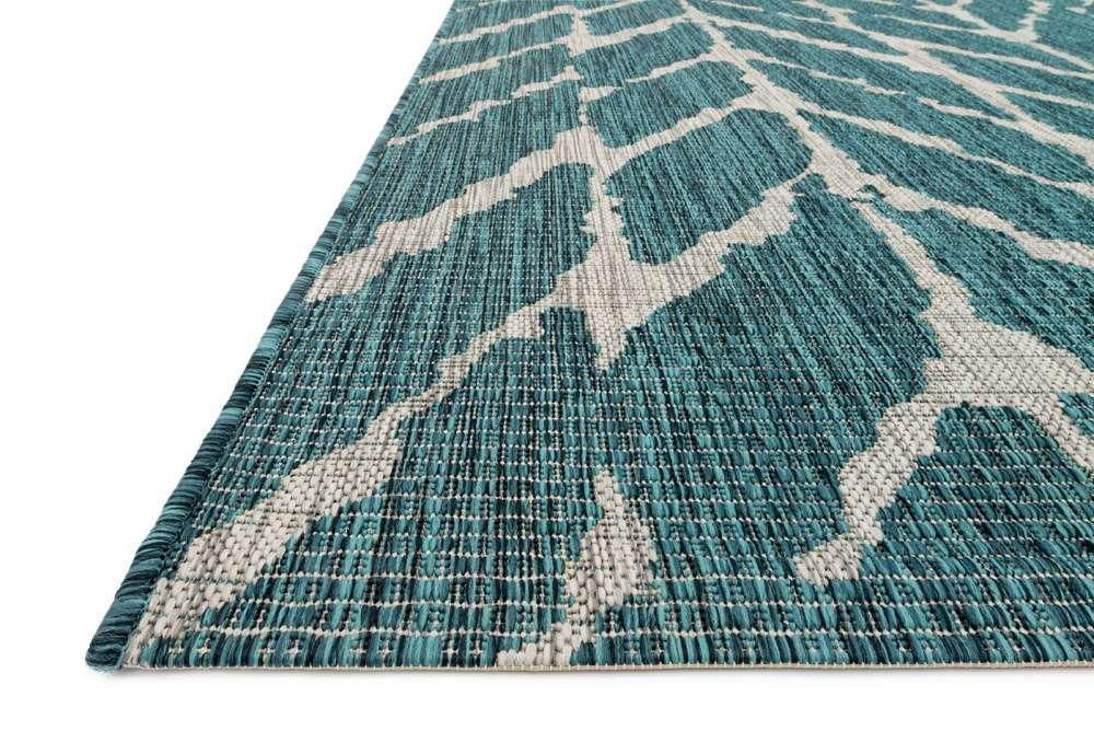Loloi - Isle Teal / Grey 7-10in x 10-9in Area Rug - ISLEIE-02TEGY7AA9 veiw 5