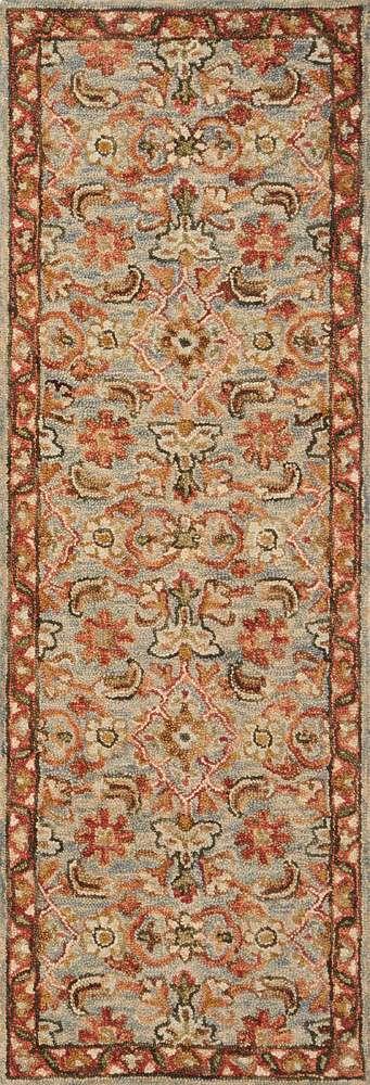 Loloi - Victoria Slate / Terracotta 2-6in x 7-6in Runner Rug - VITRVK-10SLTC2676 veiw 1