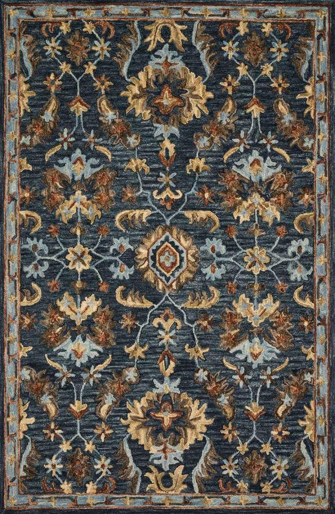 Loloi - Victoria Denim / Multi 3-6in x 5-6in Accent Rug - VITRVK-14DEML3656 veiw 1
