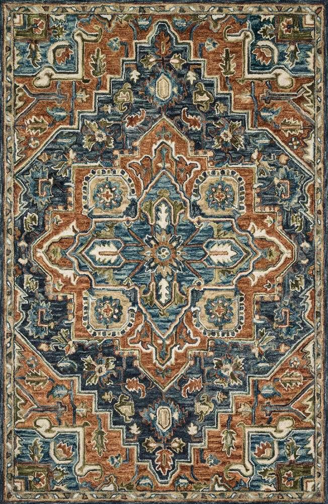 Loloi - Victoria Rust / Multi 18in x 18in Sample Rug - VITRVK-16RUML160S veiw 1