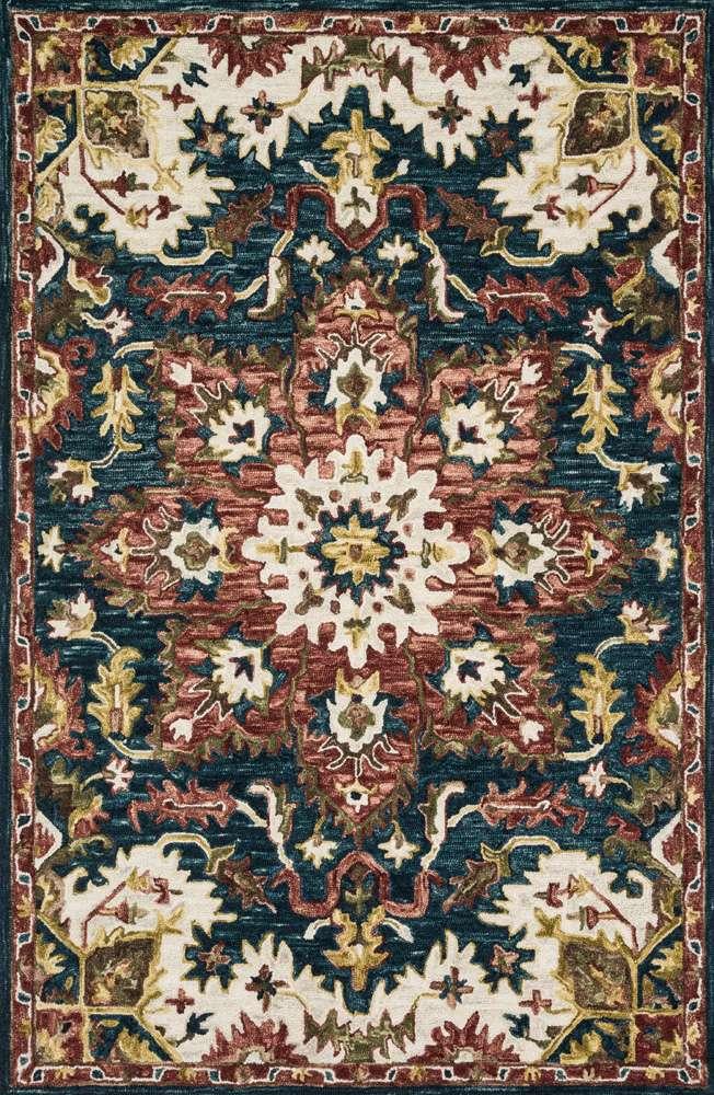 Loloi - Victoria Teal / Raspberry 2-3in x 3-9in Accent Rug - VITRVK-13TERA2339 veiw 1