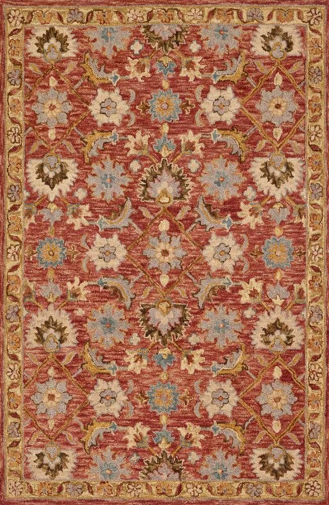 Loloi - Victoria Terracotta / Gold 7-9in x 9-9in Area Rug - VITRVK-09TCGO7999 veiw 1