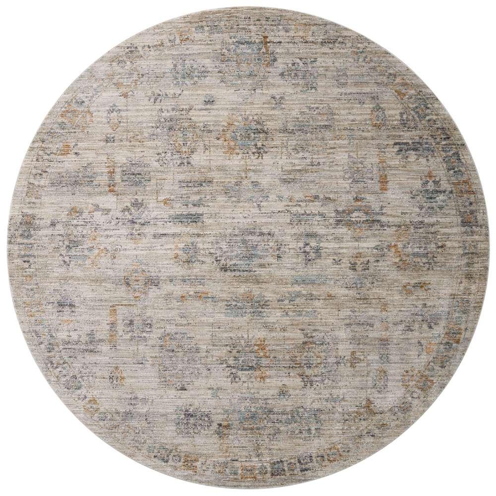 Jean Stoffer x Loloi - Katherine Pebble / Ocean 5-3in x 5-3in Round Accent Rug - KESSKES-04PPOC530R veiw 1