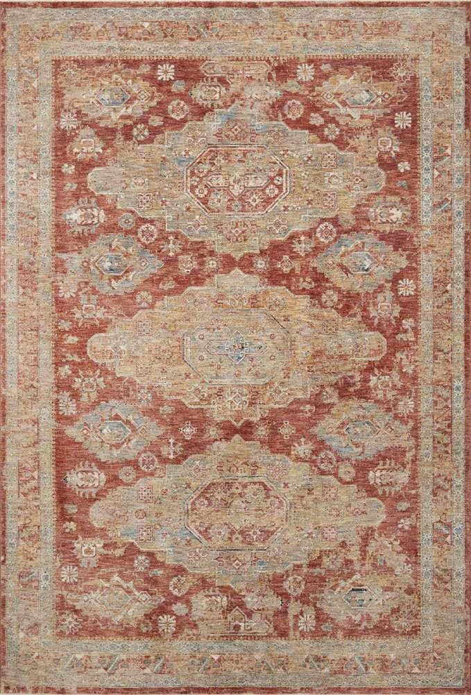 Loloi - Gaia Gold / Brick 18in x 18in Sample Rug - GAIAGAA-02GOBK160S veiw 1