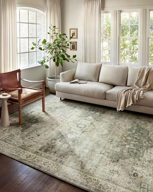 Loloi - Rosette Sage / Beige 2-2in x 3-8in Accent Rug - ROSTROS-09SGBE2238 veiw 2