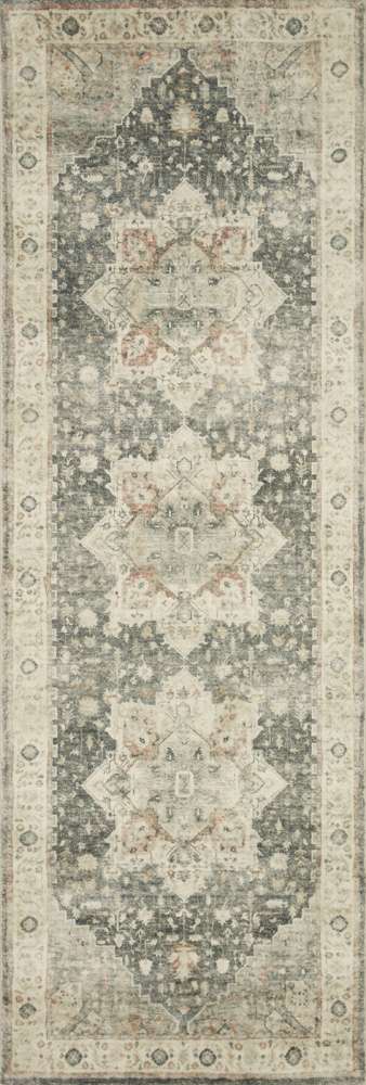 Loloi - Rosette Slate / Ivory 2-6in x 9-9in Runner Rug - ROSTROS-09SLIV2699 veiw 1