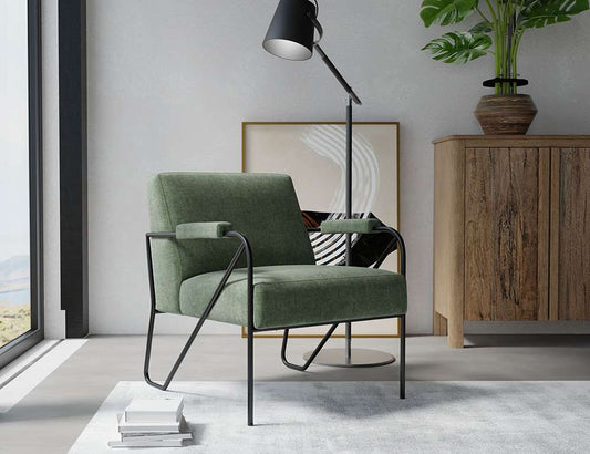 IFD - Lotus - Wooden Frame & Metal Base, Armchair - IUP132-ACH-111 veiw 2