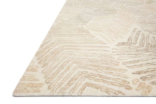 Loloi - Milo Olive / Natural 18in x 18in Sample Rug - MILOMLO-05OLNA160S veiw 2