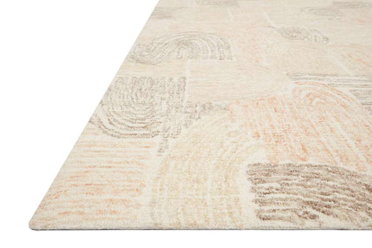 Loloi - Milo Peach / Pebble 18in x 18in Sample Rug - MILOMLO-02PEPP160S veiw 2