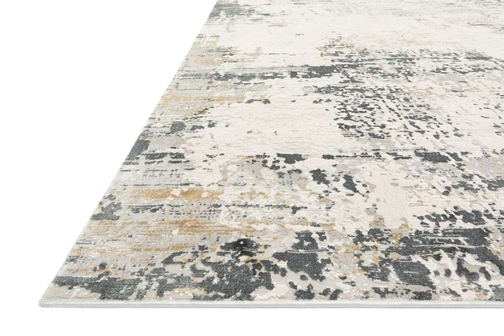 Loloi - Sienne Ivory / Granite 18in x 18in Sample Rug - SIENSIE-07IVGN160S veiw 2