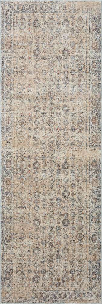 Angela Rose x Loloi - Blake Beige / Denim 2-7in x 8-0in Runner Rug - BLAKBLA-04BEDE2780 veiw 1