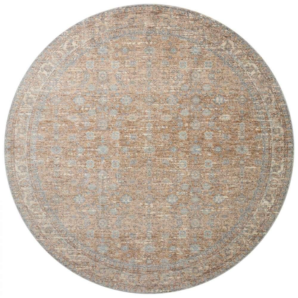 Angela Rose x Loloi - Blake Sand / Sky 7-10in x 7-10in Round Area Rug - BLAKBLA-05SASC7A0R veiw 1