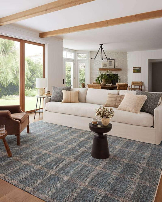 Angela Rose x Loloi - Ember Blue / Beige 7-10in x 10 Area Rug - EMBREMB-03BBBE7AA0 veiw 2