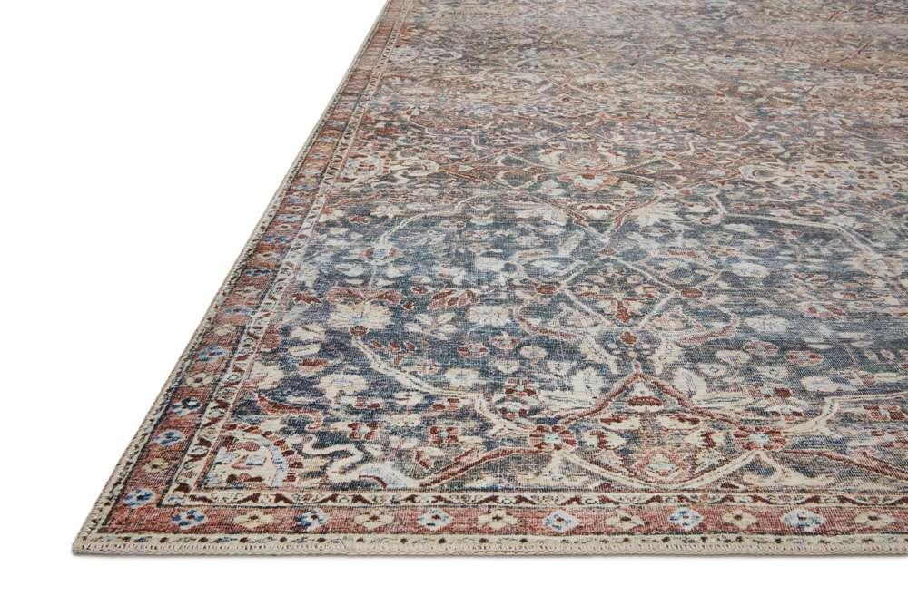 Chris Loves Julia x Loloi - Jules Denim / Spice 3-6in x 5-6in Accent Rug - JULSJUL-06DESQ3656 veiw 4