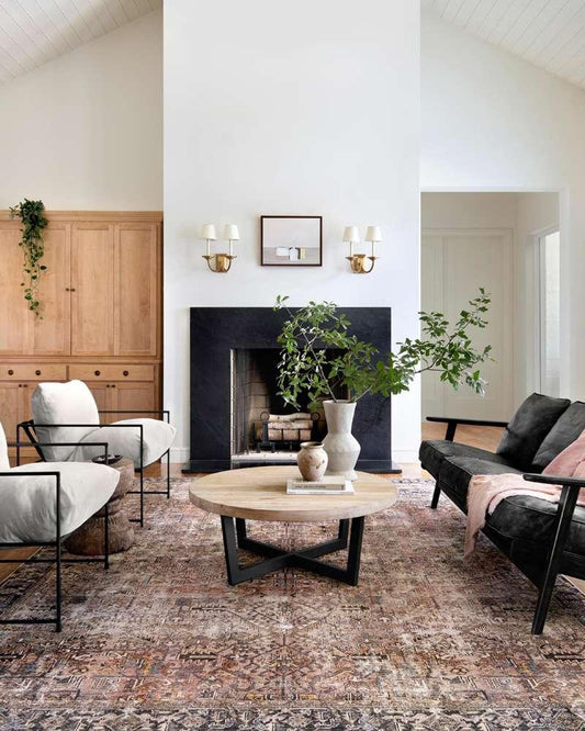 Chris Loves Julia x Loloi - Jules Terracotta / Multi 3-6in x 5-6in Accent Rug - JULSJUL-02TCML3656 veiw 2