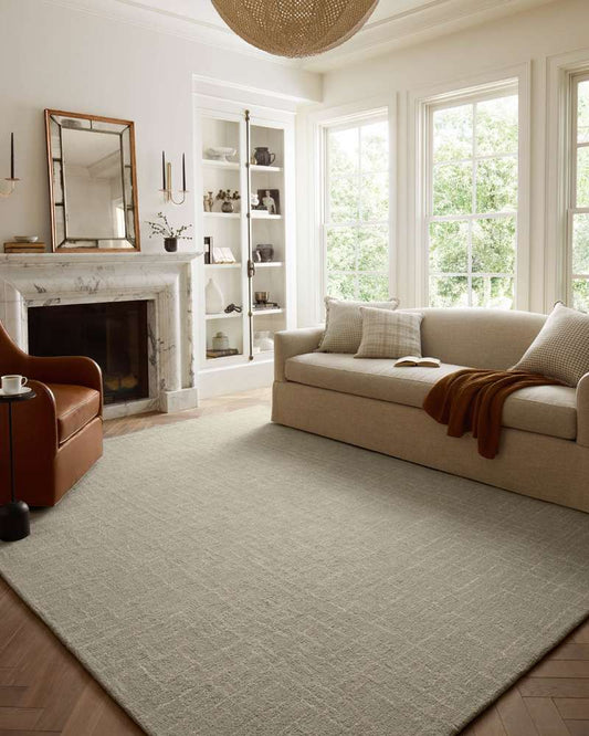 Chris Loves Julia x Loloi - Polly Spa / Ivory 7-9in x 9-9in Area Rug - POLLPOL-06SPIV7999 veiw 2