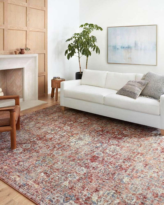 Loloi - Cassandra Rust / Ivory 2-6in x 4-0in Accent Rug - CASNCSN-03RUIV2640 veiw 2