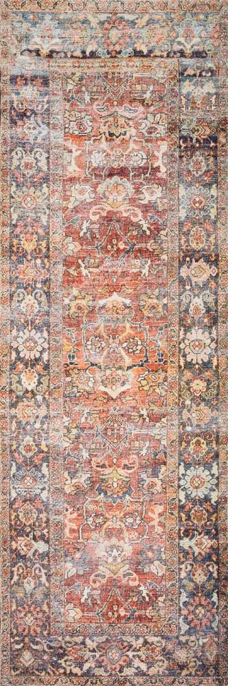 Loloi - Layla Spice / Marine 2-6in x 7-6in Runner Rug - LAYLLAY-02SQNN2676 veiw 1