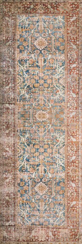 Loloi - Layla Ocean / Rust 2-6in x 9-6in Runner Rug - LAYLLAY-04OCRU2696 veiw 1