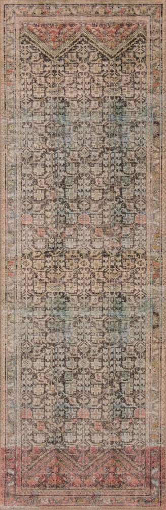 Loloi - Loren Charcoal / Multi 2-6in x 7-6in Runner Rug - LORELQ-17CCML2676 veiw 1