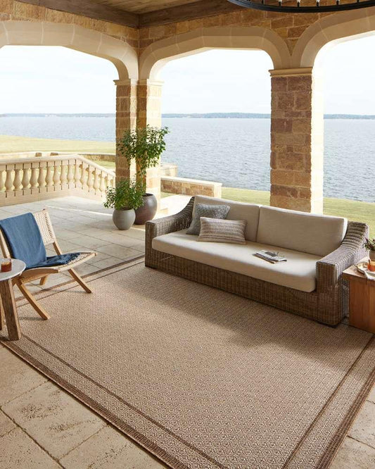 Loloi - Merrick Chestnut / Oatmeal 11 x 15 Area Rug - MERRMER-05CNOTB0F0 veiw 2