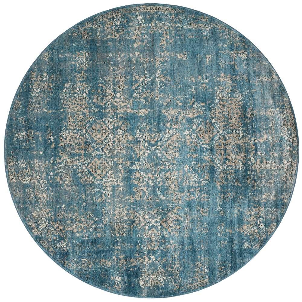 Loloi - Millennium Blue / Taupe 7-7in x 7-7in Round Area Rug - MILLMV-05BBTA770R veiw 1
