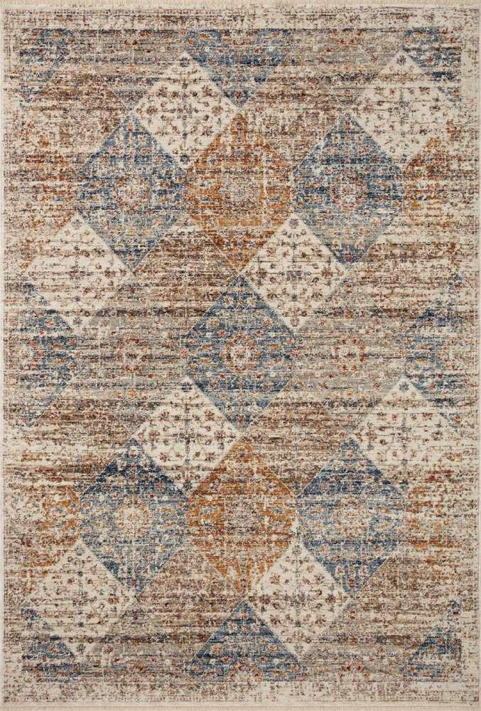 Loloi - Sorrento Ivory / Multi 9-6in x 9-6in Round Area Rug - SORRSOR-02IVML960R veiw 1