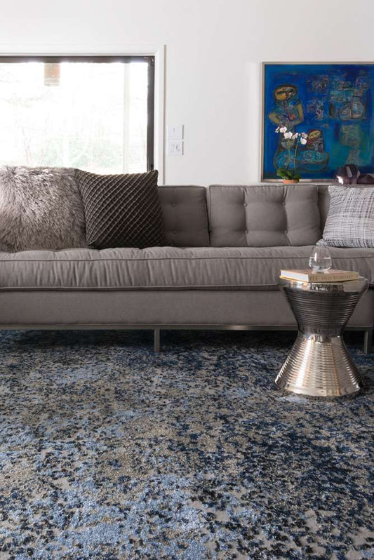 Loloi - Viera Grey / Navy 8-11in x 12-5in Area Rug - VIERVR-07GYNV8BC5 veiw 2