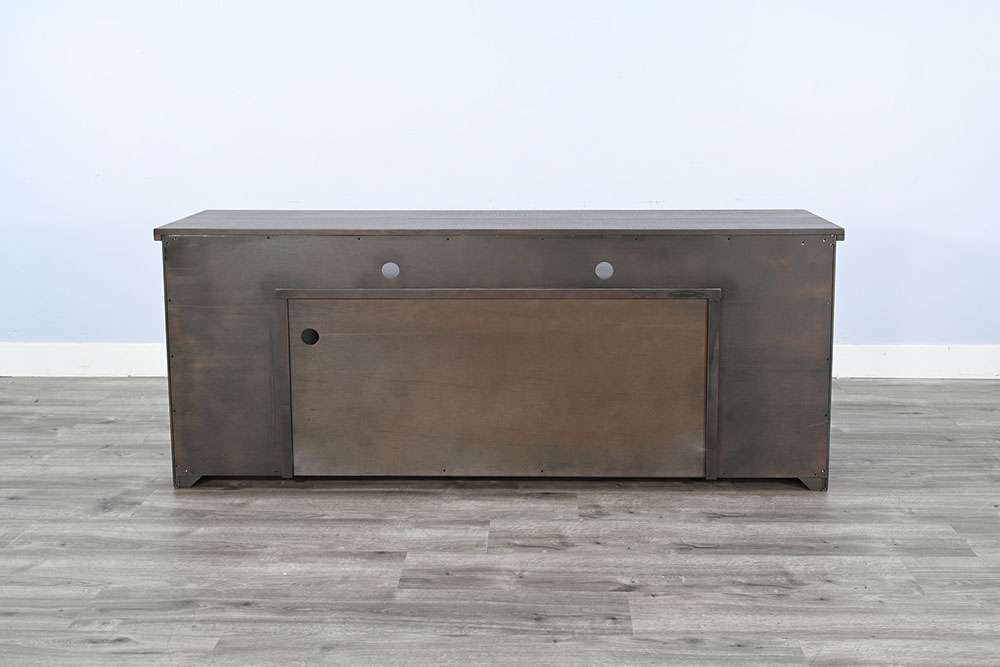 Sunny Designs - 76in Media Console with Electric Fireplace - K3662TA-76C veiw 3