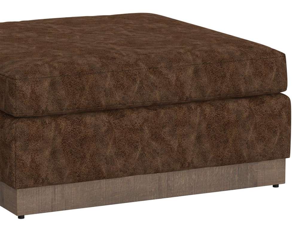 IFD - Georgia - Wooden Frame & Base, Upholstered Square Ottoman - IUP722-OTT-152 veiw 2