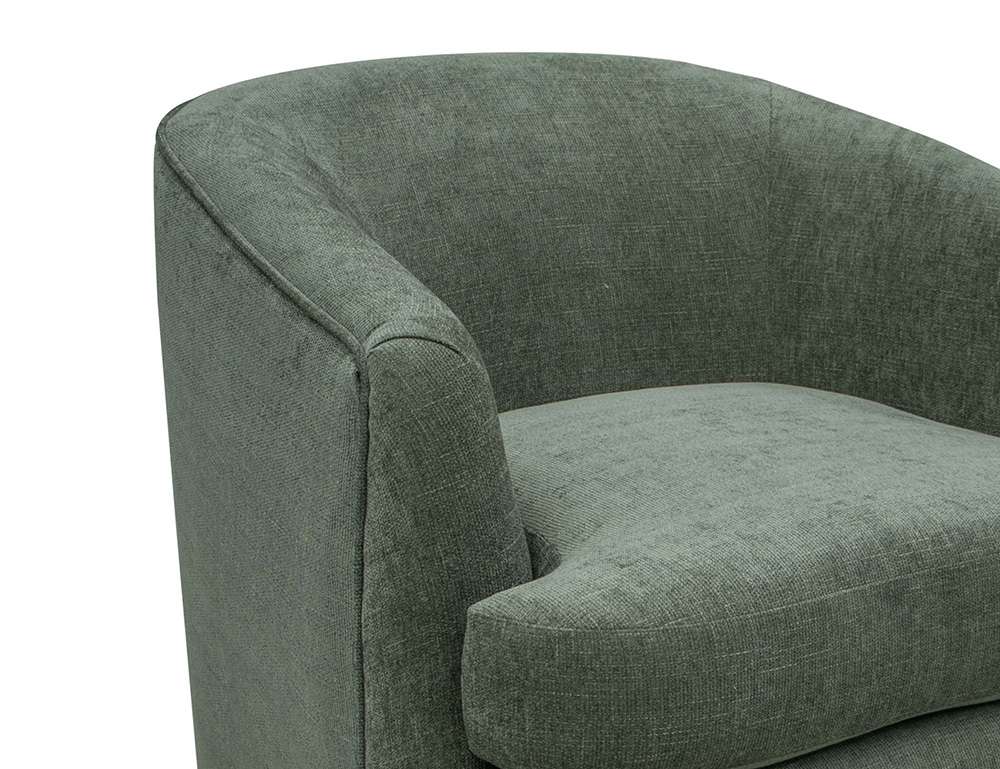 IFD - Tumbi - Wooden Frame & Metal Base, 360 Degree Swivel Accent Chair - IUP854-ACH-111 veiw 3