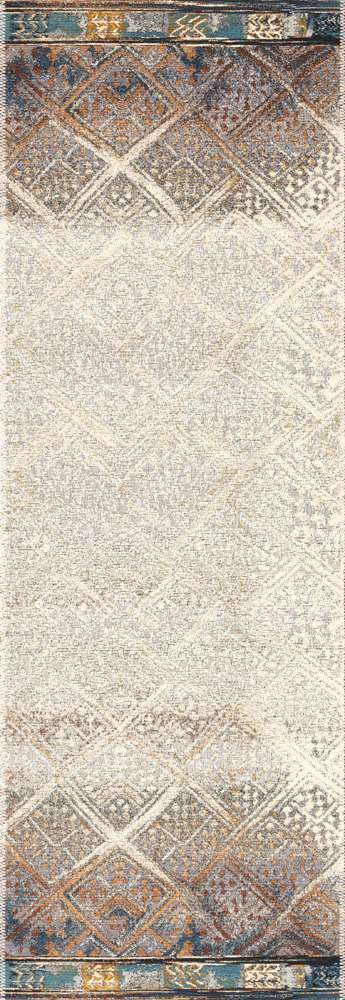 Loloi - Mika Ivory / Mediterranean 2-5in x 11-2in Runner Rug - MIKAMIK-02IVMY25B2 veiw 1