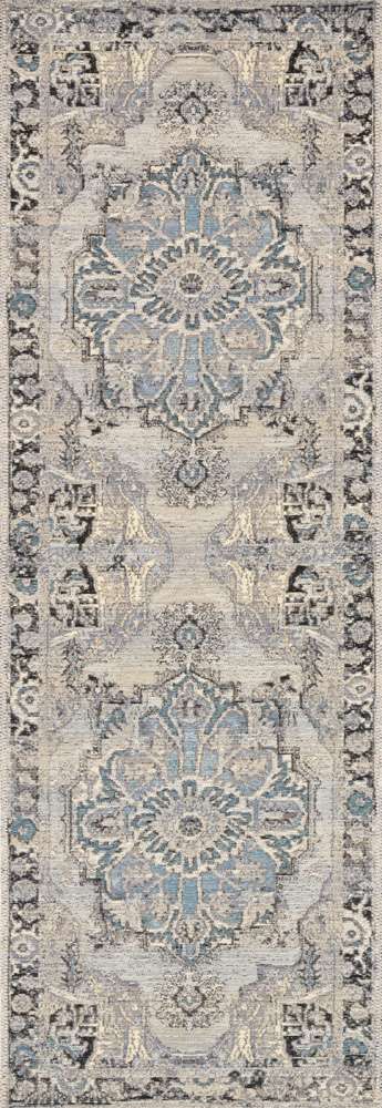 Loloi - Mika Grey / Blue 2-5in x 7-8in Runner Rug - MIKAMIK-01GYBB2578 veiw 1