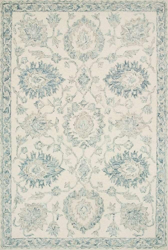 Loloi - Norabel Ivory / Blue 2-6in x 9-9in Runner Rug - NORBNOR-04IVBB2699 veiw 1