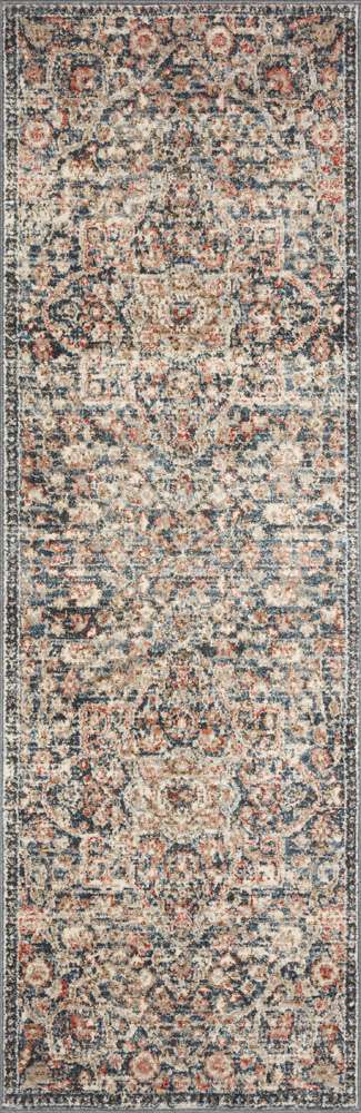 Loloi - Saban Blue / Spice 2-7in x 10-0in Runner Rug - SABASAB-02BBSQ27A0 veiw 1
