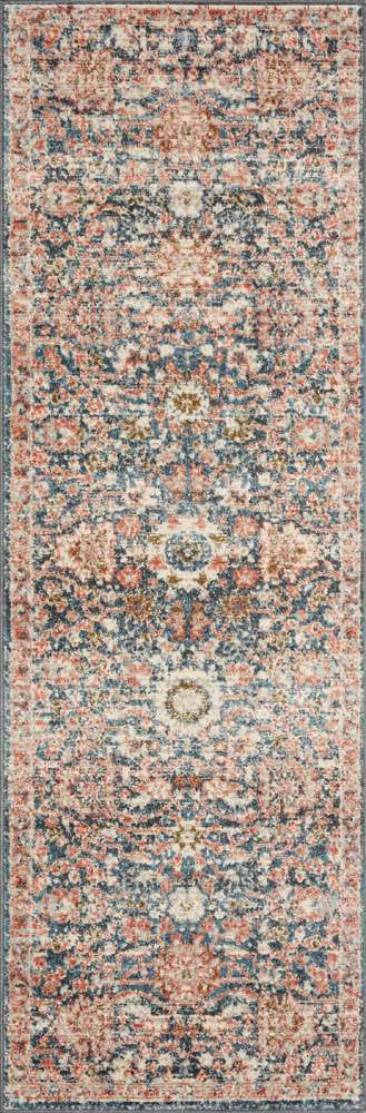 Loloi - Saban Navy / Rust 2-7in x 10-0in Runner Rug - SABASAB-03NVRU27A0 veiw 1
