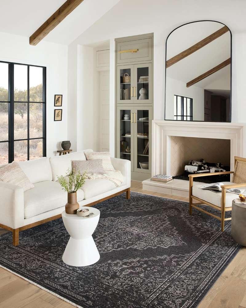 Loloi - Vance Charcoal / Dove 18in x 18in Sample Rug - VANCVAN-03CCDV160S veiw 2