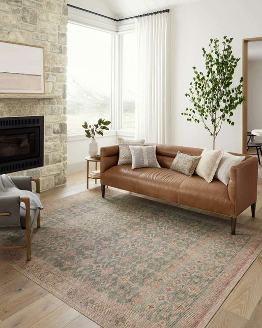 Angela Rose x Loloi - Aubrey Aqua / Sand 2-3in x 3-9in Accent Rug - ABREAUB-02AQSA2339 veiw 2