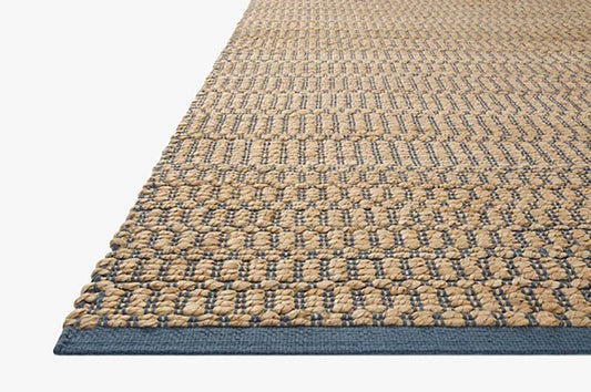 Angela Rose x Loloi - Colton Natural / Navy 2-6in x 8-0in Runner Rug - COLOCON-05NANV2680 view 2
