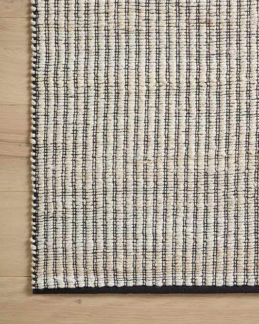 Angela Rose x Loloi - Colton Ivory / Black 9-0in x 12-0in Area Rug - COLOCON-02IVBL90C0 view 2