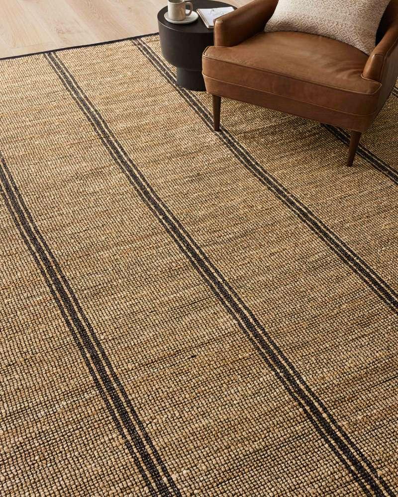 Angela Rose x Loloi - Colton Natural / Black 9-0in x 12-0in Area Rug - COLOCON-01NABL90C0 veiw 5