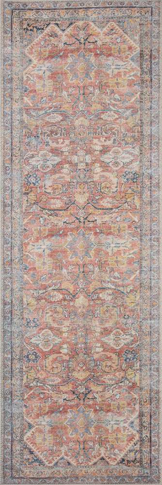 Loloi - Adrian Rust / Denim 2-6in x 7-6in Runner Rug - ADRIADR-02RUDE2676 veiw 1